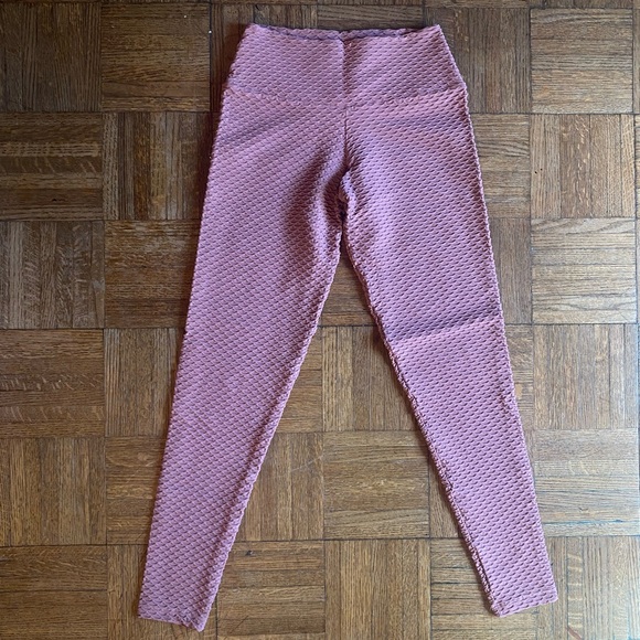 Booty by Brabants Textured Mauve Leggings - Picture 1 of 2
